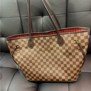 Louis Vuitton Brown Checkered Tote